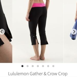 Lululemon Gather and Crow Crop Size 6